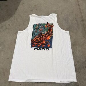 Crazy Shirts Vintage Hawaii Mano Graphic Tank Top